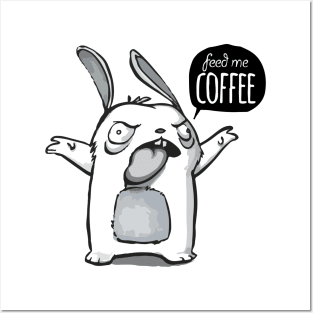 coffee bunny Posters and Art